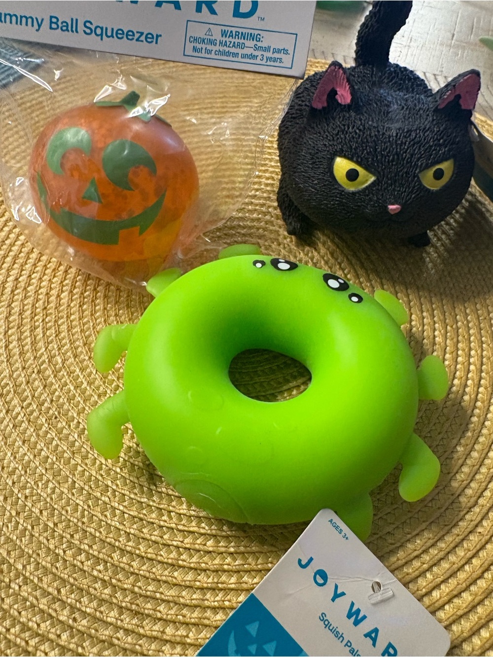 Bright Green Monster Donut Squishy Toy for Kids